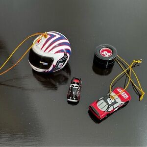 Jeff Burton #99 Ornament Lot (set Of 4)